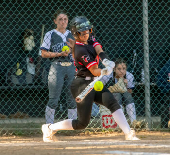 Jacksom Memorial at bat during the 2023 NJSIAA Softball Central Jersey, Group 4 Sectional Tournament
